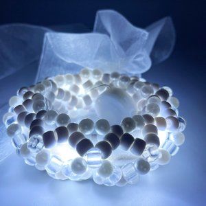 LASR Marry Me Light Up Ribbon Rave Kandi Bracelet
